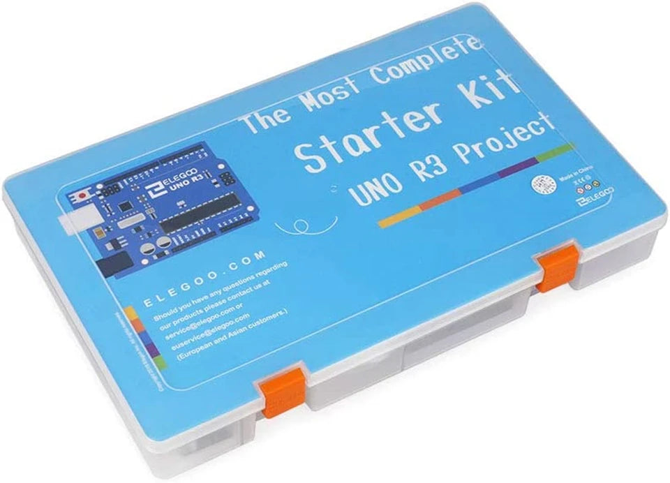 Kit Inicio Completo ELEGOO UNO R3 Project (63 Items) con Tutorial compatible Arduino IDE (Kit Electrónico DIY)