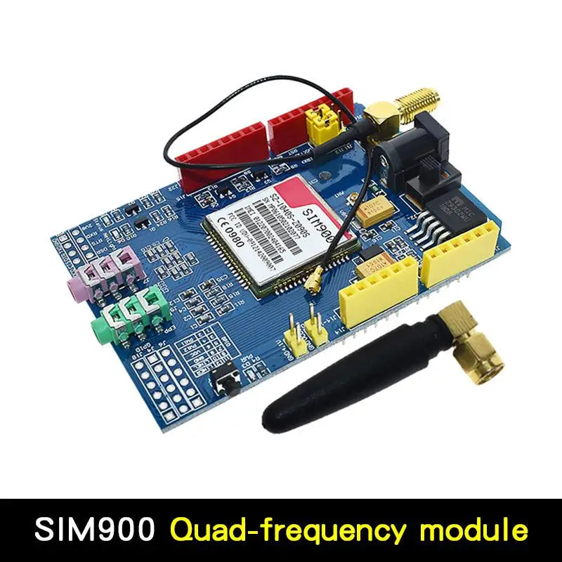 Kit Placa Módulo Transmisión Datos Inalámbrica GSM/GPRS SIM900A / SIM900 Mini V4.0 con Antena (Refurbished, C83 AEAK)
