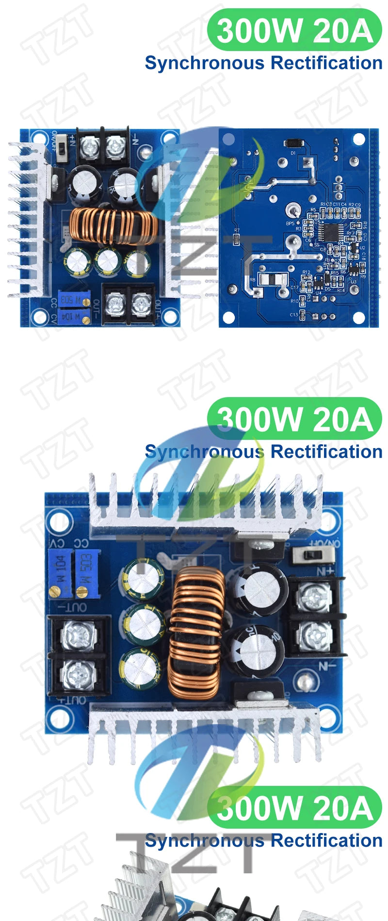 Módulo Convertidor Buck DC-DC 300W 20A Step-Down Corriente Constante Driver LED