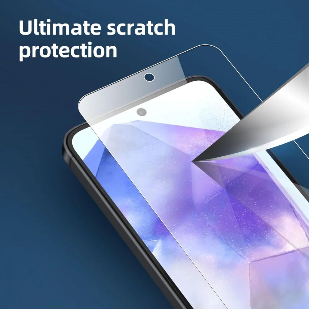 Protector Pantalla Cristal Templado HD para Samsung Galaxy A15/A25/A26/A35/A36/A53-A56 / S21-S25 FE/Plus/Ultra (Pack 3 Unidades)