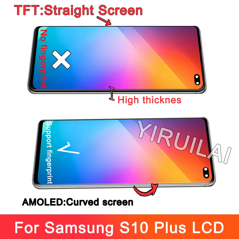 Pantalla TFT LCD con Marco y Digitalizador Táctil para Samsung Galaxy S10 Plus (G9750/G975F) (Reemplazo)