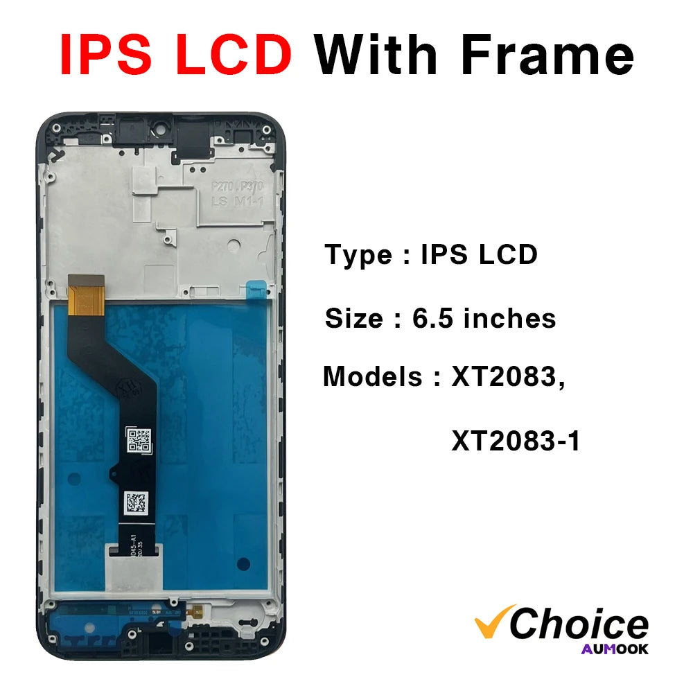 G9 Play IPS LCD for Motorola G9 Play LCD Display Touch Screen Digiziter Assembly pantalla For Moto G9Play With Frame LCD Display