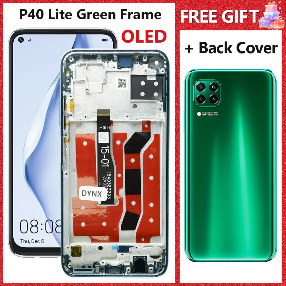 LCD For Huawei P40 Lite JNY-LX1 LCD 10 Touch Screen Replacement For Nova 7i JNY-LX2 P 40 Lite LCD Screen Nova 6 SE Display