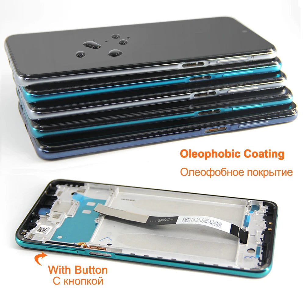 Screen for Xiaomi Redmi Note 9S Lcd Display Digital Touch Screen for Redmi Note 9pro M2003J6B2G M2003J6A1G Display Replacement