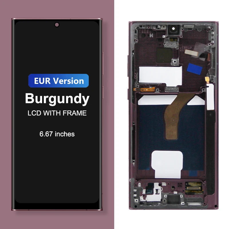 Pantalla AMOLED con Digitalizador Táctil para Samsung Galaxy S22 Ultra (S908/S908B/S908U/S908W/S908E) (Repuesto)