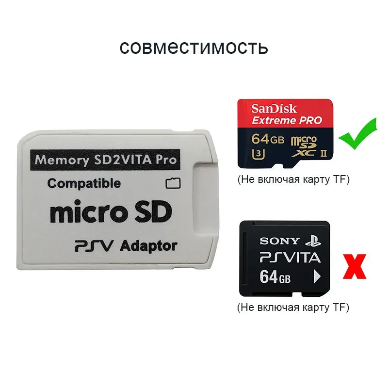 Adaptador Tarjeta Memoria DATA FROG SD2VITA 6.0 para PS Vita (Sistema 3.60, Micro TF)