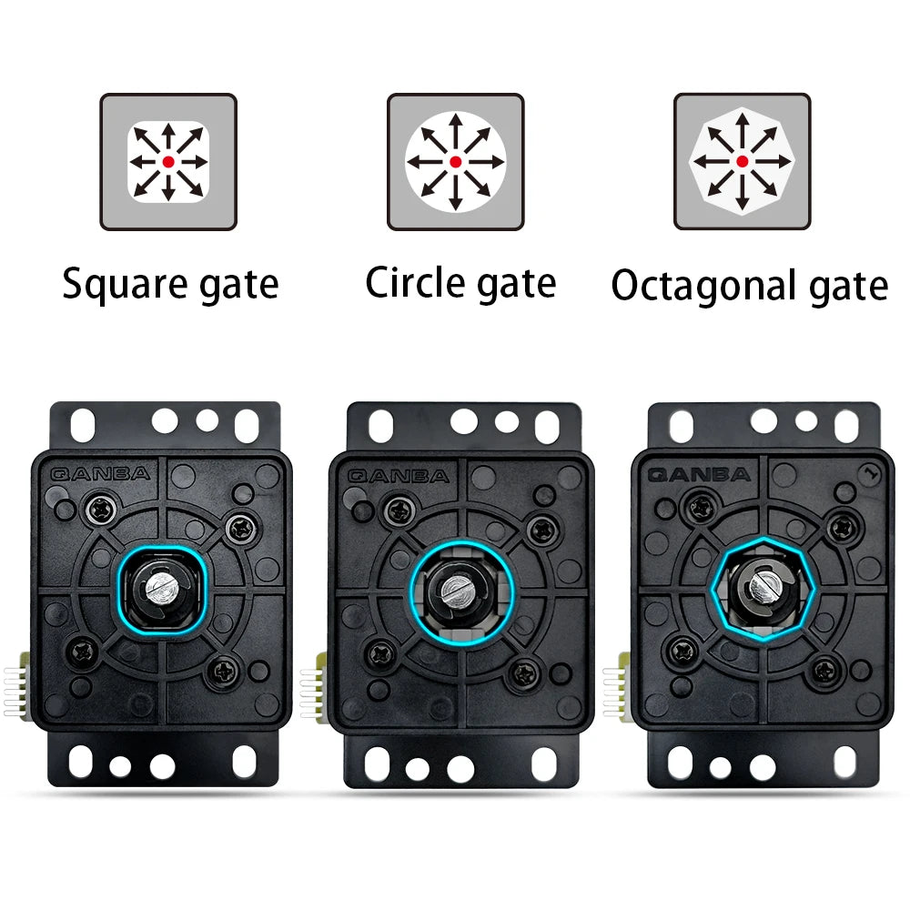Ejes Palanca Joystick Arcade Mecánicos Silenciosos Qanba Gravity (JOV8S/JCV8) Accesorios DIY Rápidos