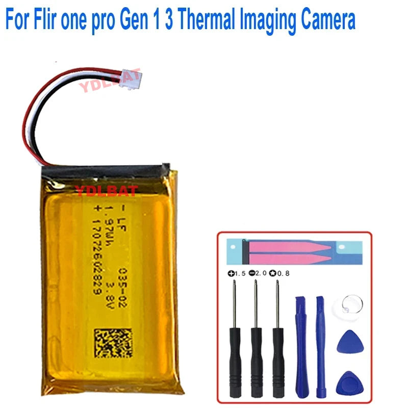Batería 3.7V 550mAh para Cámara Térmica FLIR ONE Pro (Gen 1 y 3)