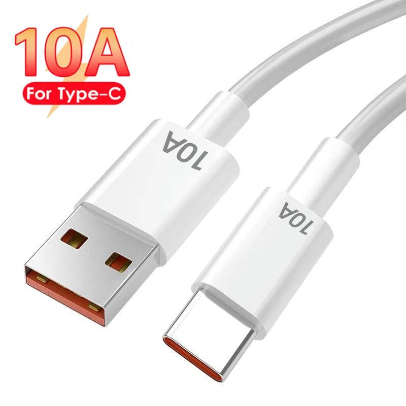 Cargador USB GaN 120W Carga Rápida con Cable USB Tipo C 10A para iPhone/Huawei/Samsung/Xiaomi
