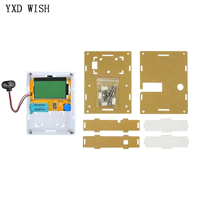Tester Transistor LCR-T4 - Medidor ESR, Diodo, Triodo, Capacitancia, SCR, Inductancia (MOS/PNP/NPN) Pantalla LCD 12864