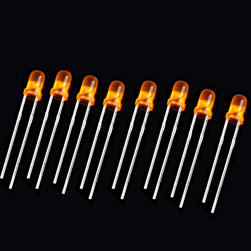 Kit Surtido Diodos LED 3mm/5mm (DIP, Rojo/Naranja/Amarillo/Verde/Azul/Blanco) Componentes Electrónicos