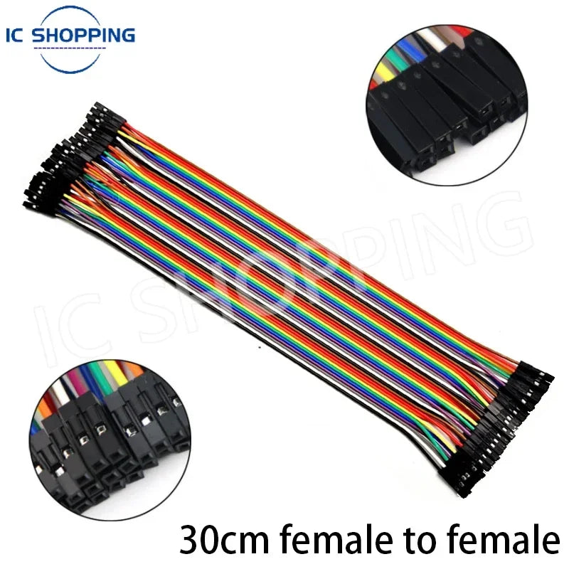 Cable Jumper Dupont (40 Unidades) Macho-Macho / Hembra-Hembra / Macho-Hembra para Arduino DIY Kit