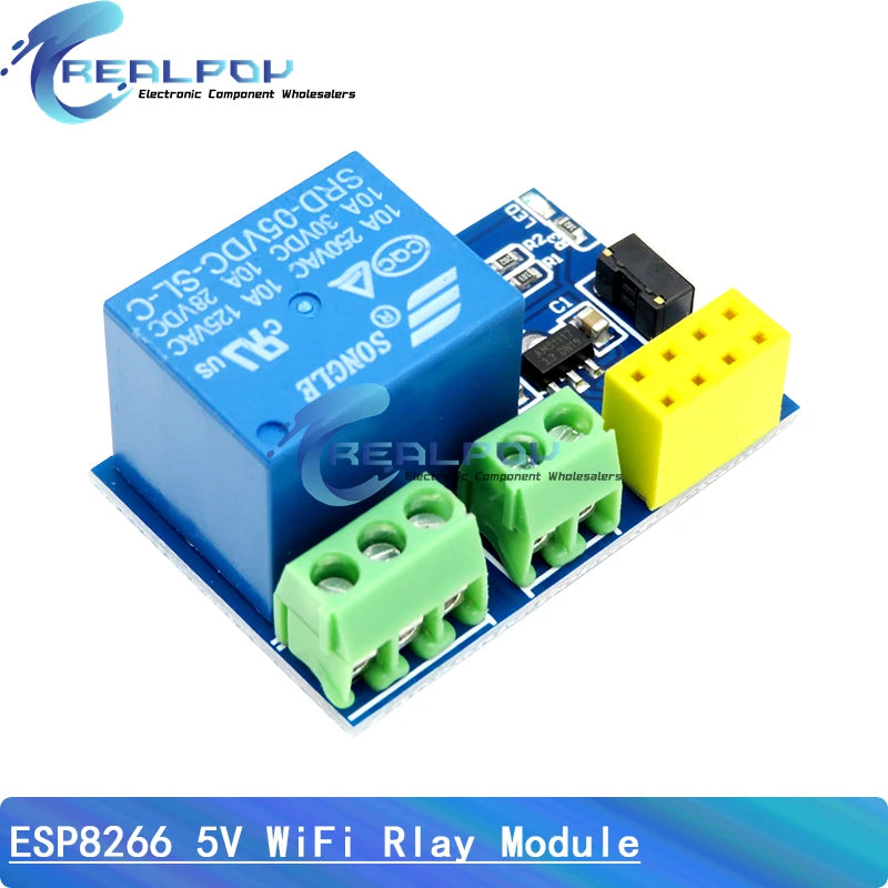Módulo Relé WiFi ESP8266 ESP-01S 5V Smart Home Switch Control Remoto App Celular