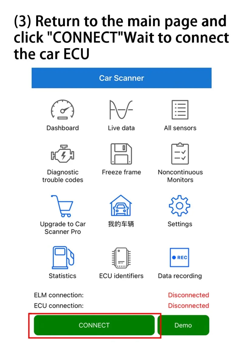 Scanner Diagnóstico Auto ELM327 V2.1 OBD2 Bluetooth Lector Códigos Detector Fallos Automotriz para Android/iOS