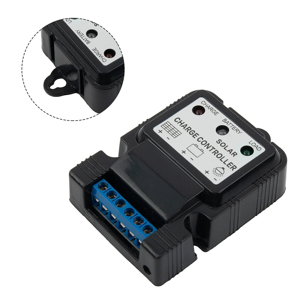 Controlador Carga Solar 10A 6V/12V Auto Identificación Accesorios Sistema PV