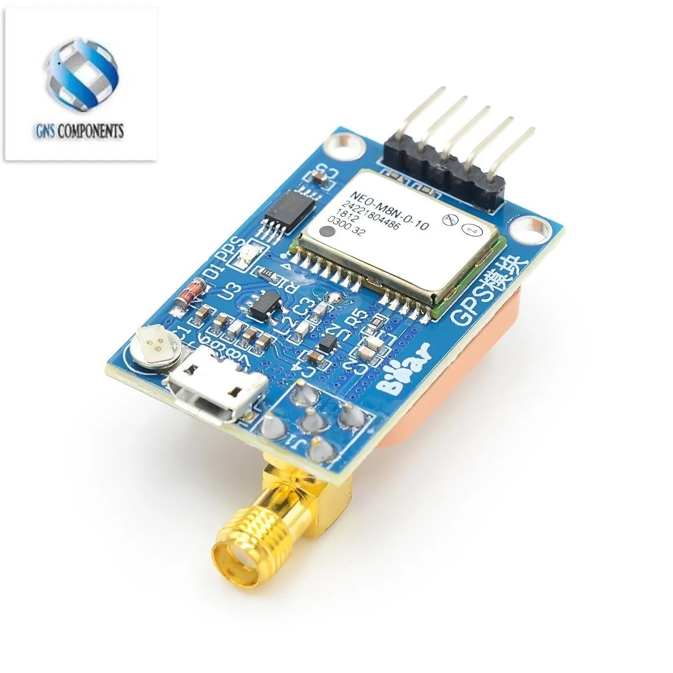 Módulo GPS NEO-6M / NEO-7M / NEO-8M (Micro USB) para Posicionamiento Satelital Arduino/STM32/C51