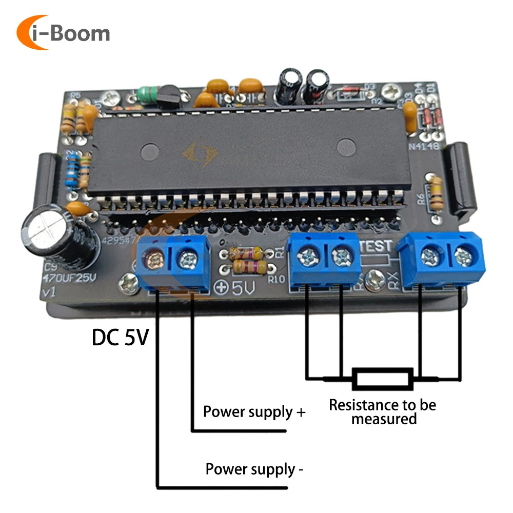 Kit Práctica Soldadura DIY - Tester Resistencia (Ohmetro) con Display Digital