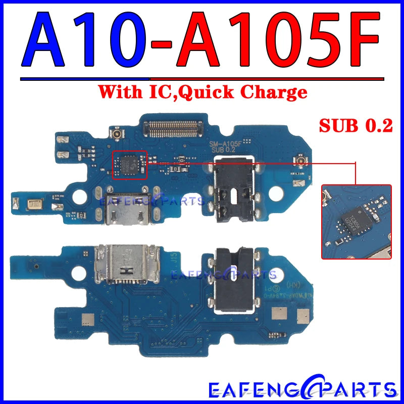 Placa Módulo Puerto Carga USB Dock para Samsung Galaxy A10E/A20E/A30-A70/A10S-A70S