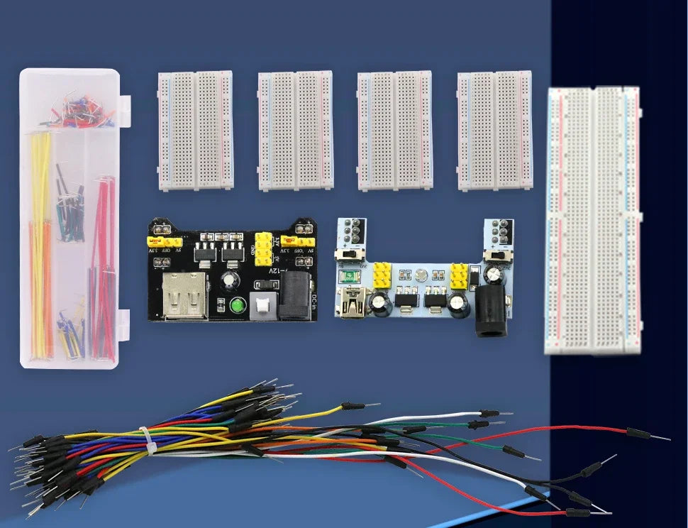 1pcs Power Module Breadboard Kit Bread Board Wire Cables Jumper Breadboard Wire Kit Electronics Breadboard Solderless