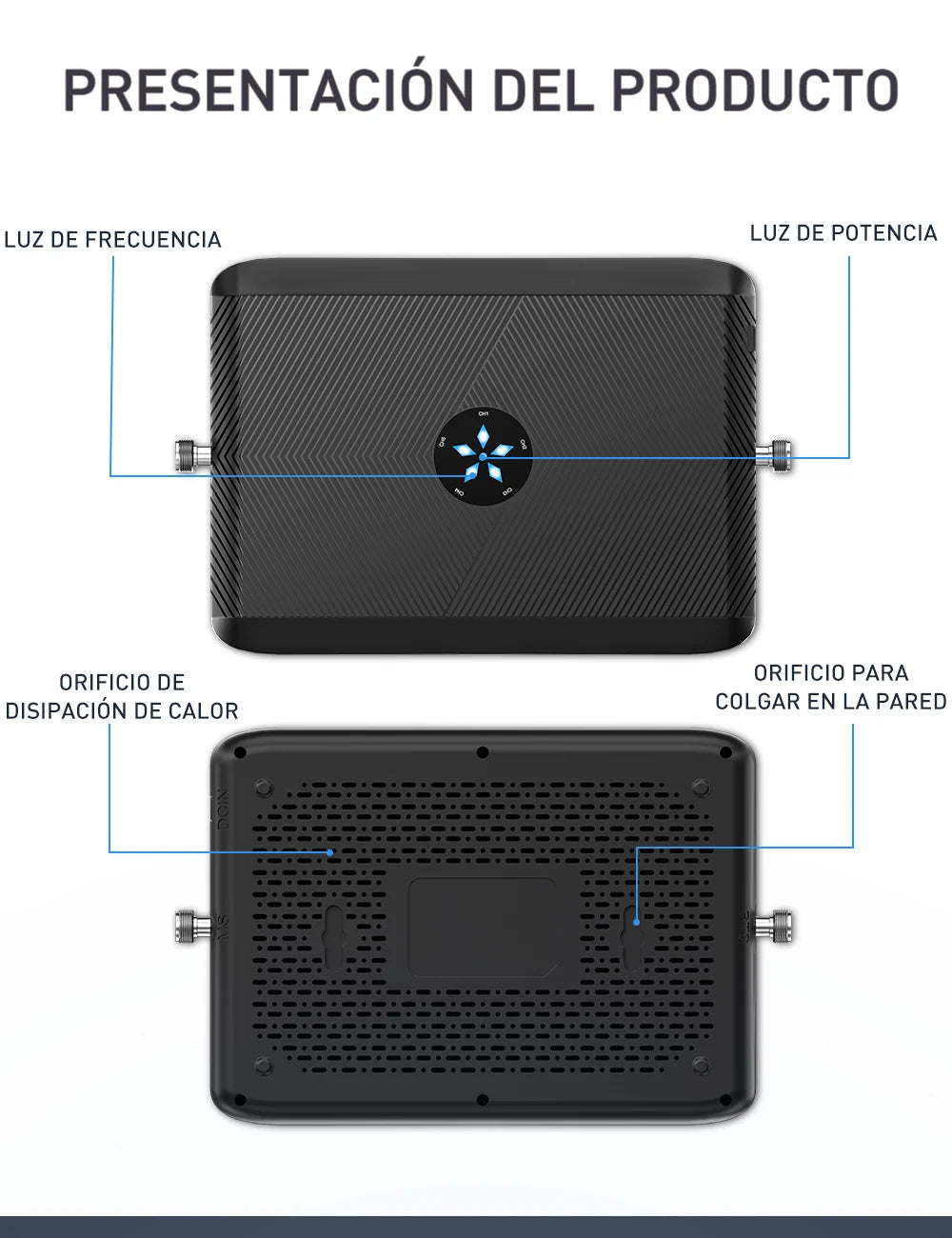 Kit Amplificador Señal Celular GoBoost 2G/3G/4G LTE GSM 700/850/1700/1900/2600 MHz (Chile)