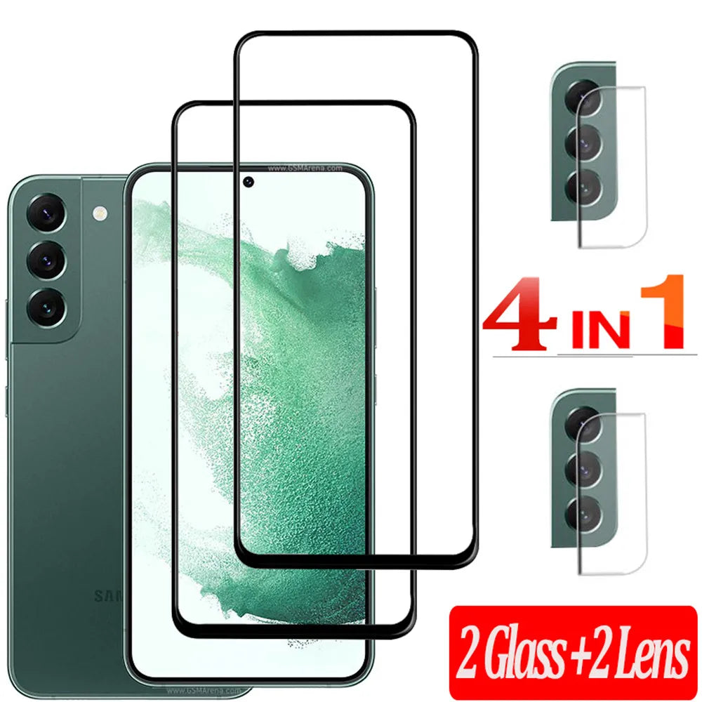 Protector Pantalla Cristal Templado para Samsung Galaxy S21FE/S22/S23/S24/S25 (Compatible Desbloqueo Huella)