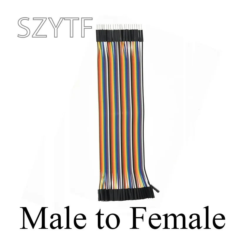 Cable Jumper Dupont (40 Pines, 10/20/30/40cm) Macho-Macho / Macho-Hembra / Hembra-Hembra para Arduino DIY Kit