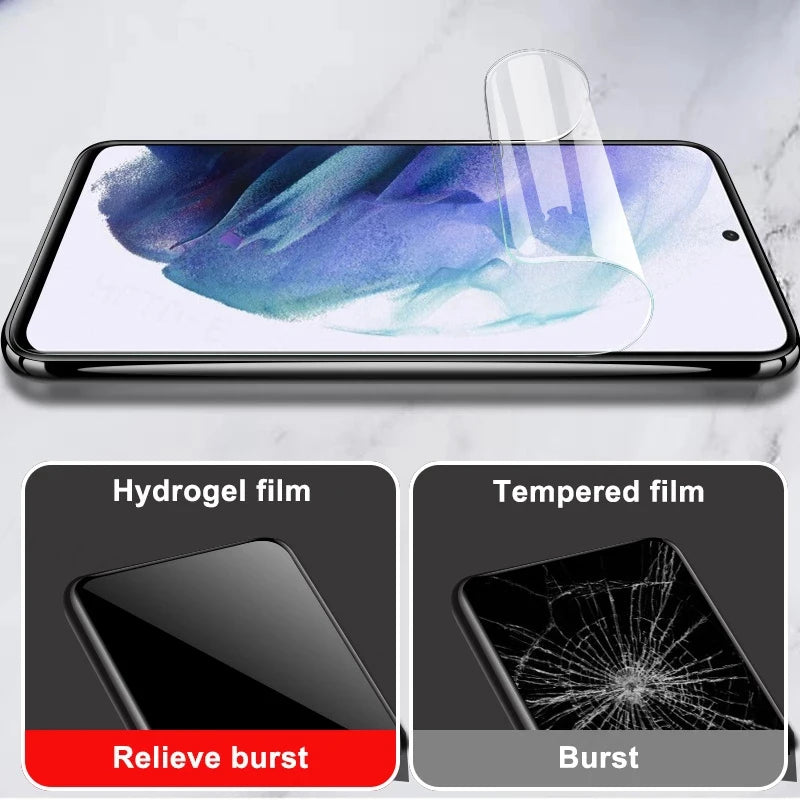 Film Protector Pantalla Hidrogel para Samsung Galaxy S6/S7 Edge / S8 / S9 / S10 Lite / S10E / S20 Plus (Pack 3 Unidades)