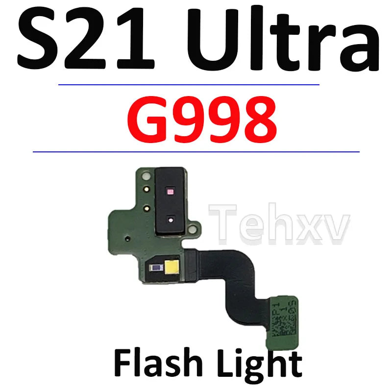 Bueno para Samsung Galaxy S21 Ultra G998 antena de señal NFC WIFI LCD Placa de carga inalámbrica Cable flexible micrófono 5G mmWave