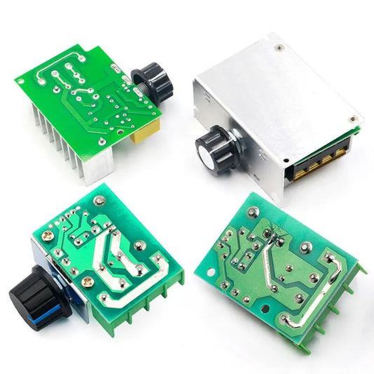 Controlador Velocidad Motor AC 110V/220V 2000W/4000W SCR Regulador Voltaje Dimmer Termostato Alta Potencia