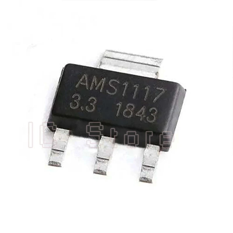 Lote 20 Pcs Regulador Voltaje Lineal AMS1117 SOT-223 (1.2V, 1.5V, 1.8V, 2.5V, 3.3V, 5V, ADJ)