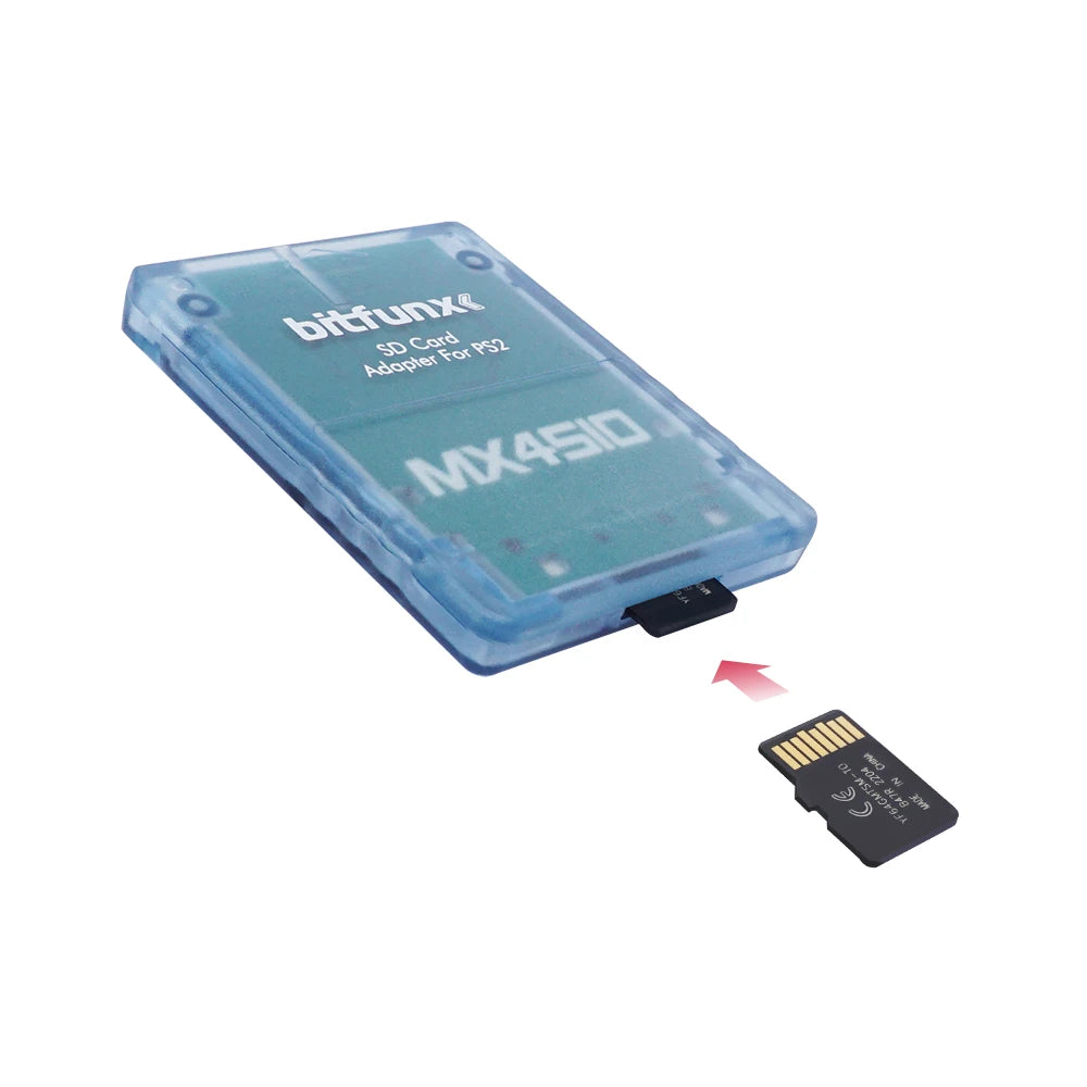 Adaptador Lector Tarjeta SD/TF Bitfunx MX4SIO SIO2SD para Consola PS2 PlayStation 2