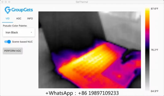 Módulo Smart I/O PureThermal 2 para FLIR Lepton + Fuente Poder PCBA Flexible (Circuito Proyector Curvo?)