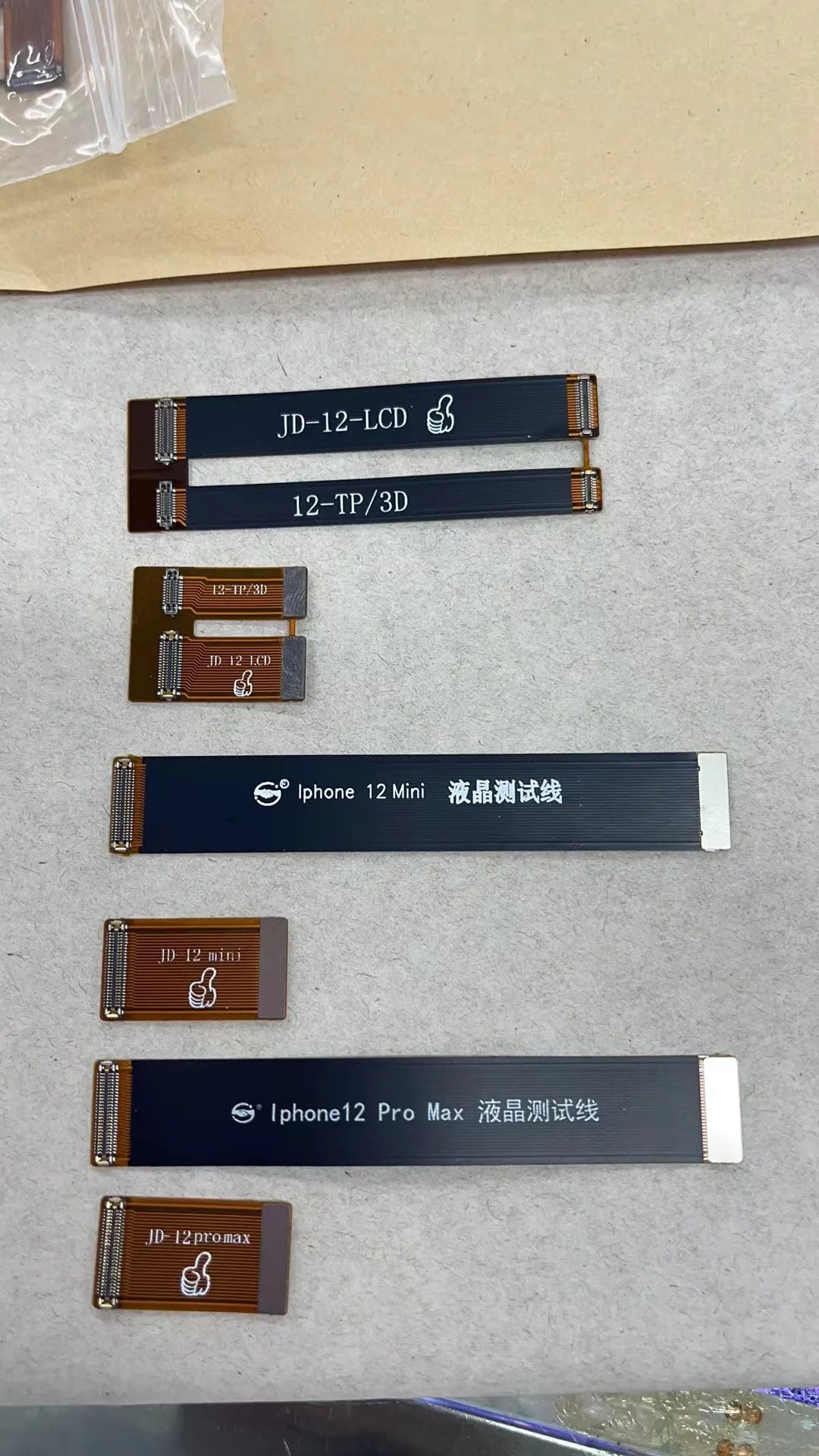 Flex Cable Extensión Tester Prueba Pantalla LCD 3D Touch para iPhone 6 a 12 Series (Plus/Pro/Max/Mini/X/XR/XS)