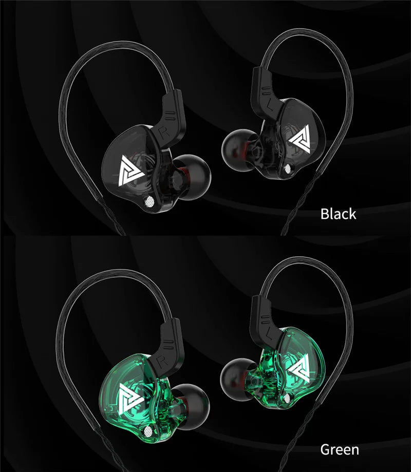 Auriculares con Cable QKZ AK6 (Driver Cobre HiFi, 3.5mm) Deportivos con Micrófono (Bajos Estéreo, In-Ear)