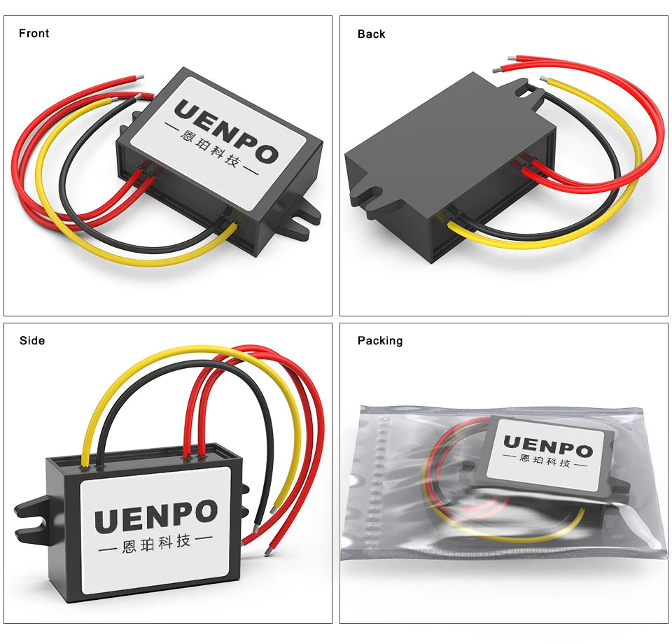 Convertidor AC/DC 24V/36V a DC 24V 1A/2A/3A Reductor Voltaje Módulo Impermeable IP68