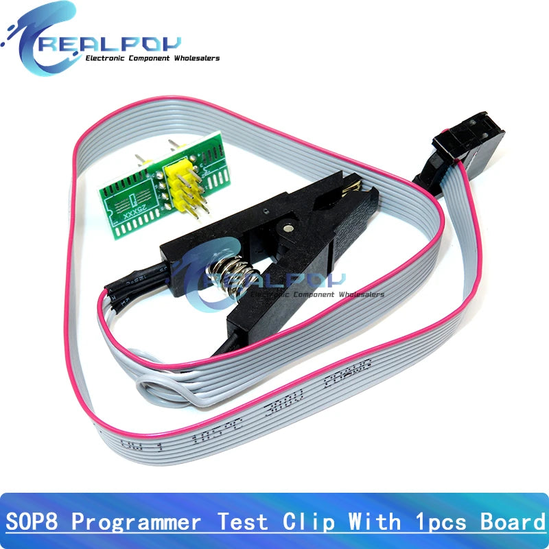 Kit Programador USB CH341A EEPROM/Flash/BIOS con Clip SOIC8, Adaptador 1.8V y ZIF Socket