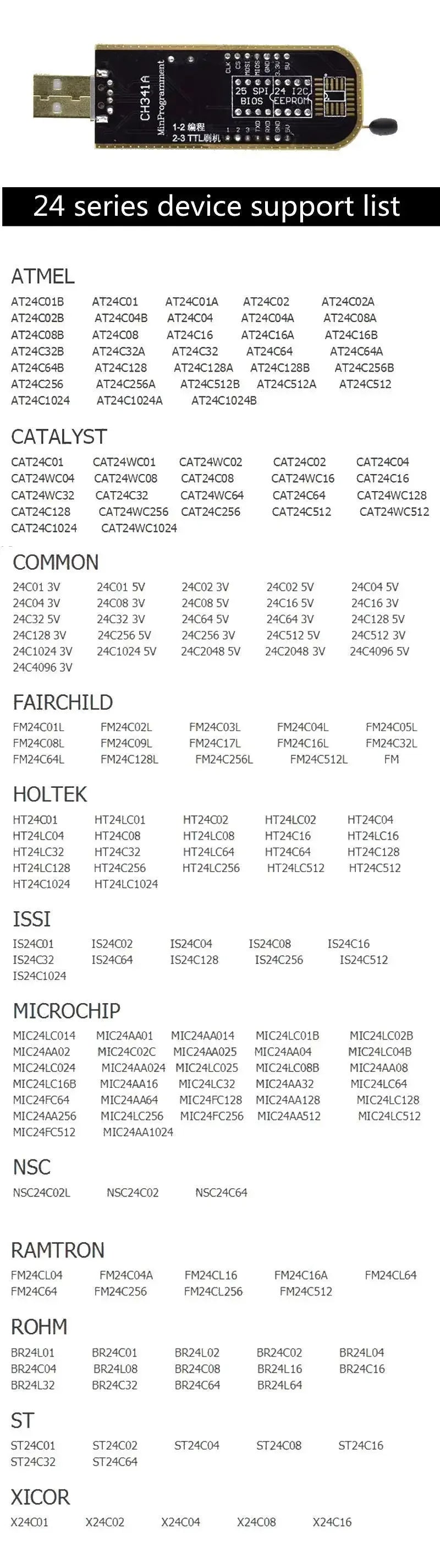 Kit Clip Test SOIC8/SOP8 para Programador USB CH341A EEPROM/Flash 93Cxx/25Cxx/24Cxx