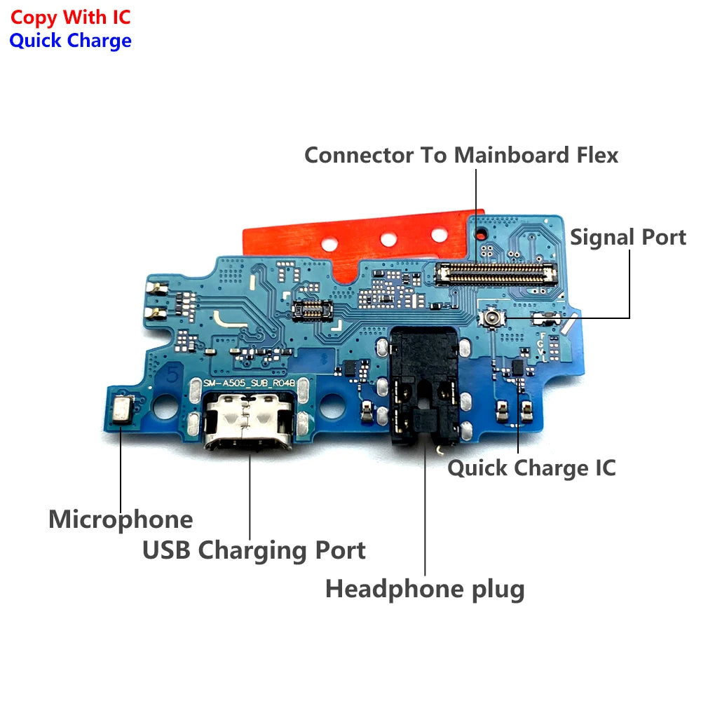 Placa Puerto Carga Rápida USB para Samsung Galaxy A01-A7 / A02-A54 / A10S / M15/M16 / A13-A32 4G/5G (Varios Modelos)