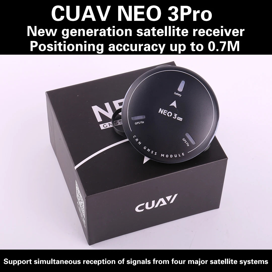 Módulo GNSS GPS CUAV NEO 3 PRO (U-blox M9N) para Controladora Vuelo PIX/Pixhawk (Soporta Ardupilot/PX4)