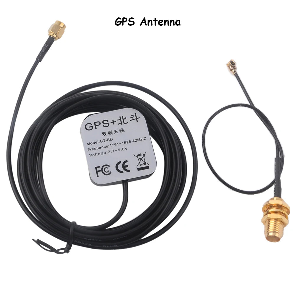 Módulo Receptor GPS USB M8N (Beidou/Glonass) con Antena (Cable IPX a SMA) para Arduino/Pixhawk Control Vuelo