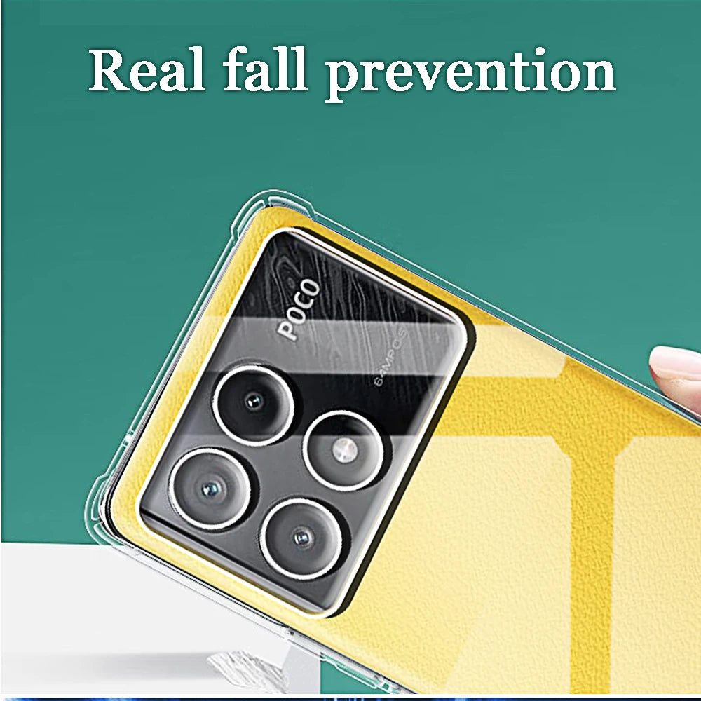 Funda Carcasa TPU Silicona Suave Transparente Anti-Golpes para Xiaomi Poco X3 Pro NFC / X4 / X5 / X6 / X6 Pro 5G