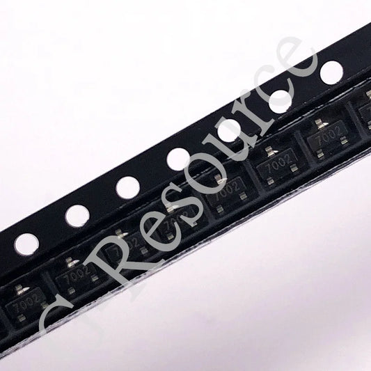 MOSFET Canal-N 2N7002 SMD SOT-23 60V - Lote 100 Piezas