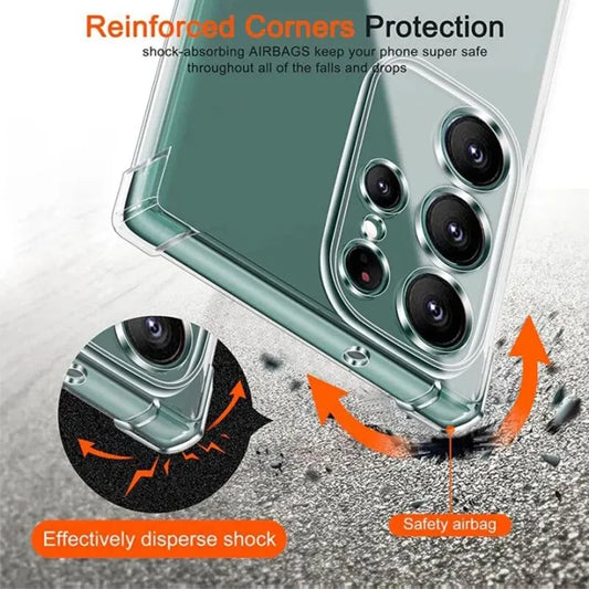 Funda Carcasa Transparente Anti-Golpes para Samsung Galaxy A13/A26/A33-A36/A52-A56 / S21-S25 Plus/Ultra