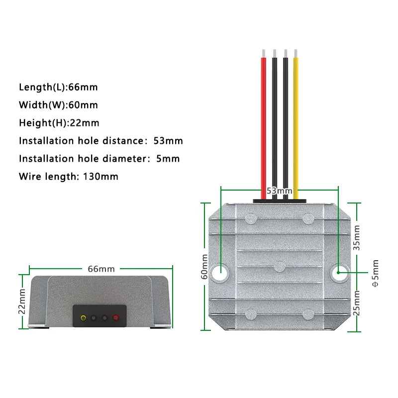 Módulo Convertidor Voltaje DC-DC 10-36V a 24V Automático Buck/Boost Regulador