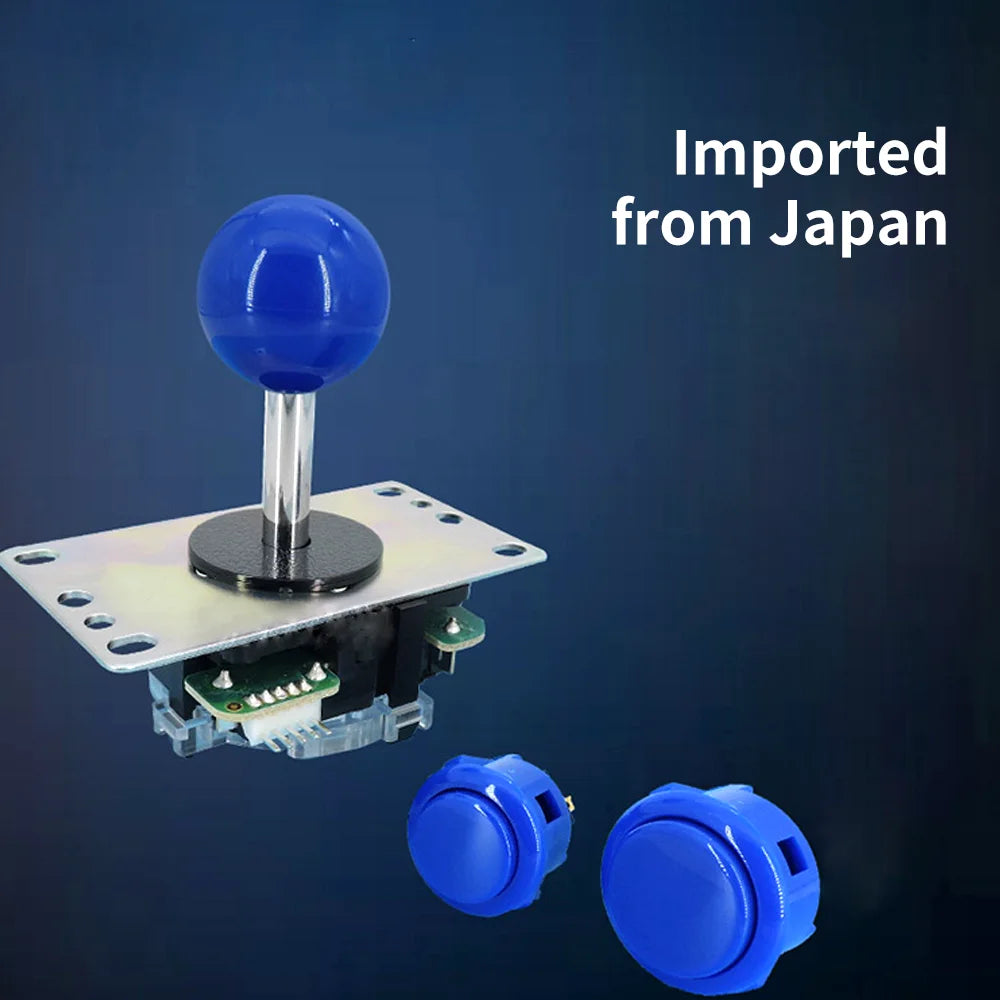 Joystick Original Sanwa JLF-TP-8YT Fighting Stick con Topball y Cable 5 Pines para Jamma Arcade/PC/PS3/PS4/XBOX DIY