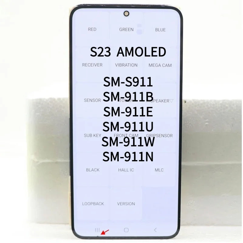 Pantalla Super AMOLED con Digitalizador Táctil para Samsung Galaxy S23 5G (S911F/S911U/S911B/DS) (Con Defecto Estético)