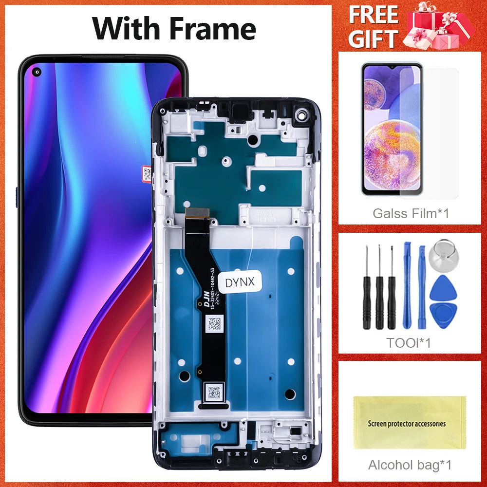 6.81"For Motorola Moto G9 Plus XT2087-1 LCD Display With Frame Touch Panel Digiziter Assembly For Moto G9 Plus Screen Replacemen