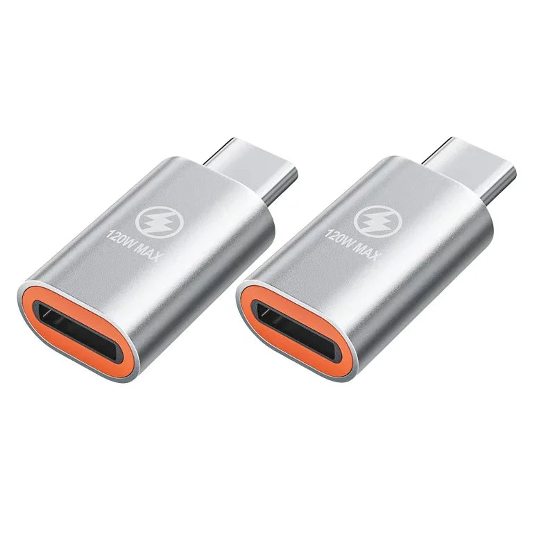Lote 1-3 Pcs Adaptador Convertidor Carga Rápida PD 120W Lightning Hembra a USB-C Macho para iPhone 15/14/13/iPad/Samsung