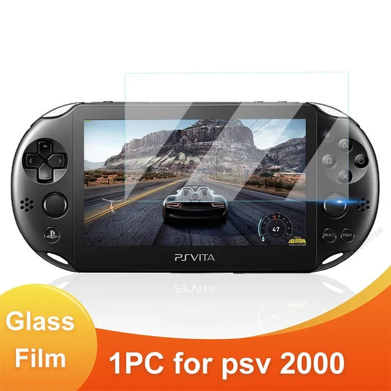 Protector Pantalla Cristal Templado Premium Película Guardia para Sony PS Vita 1000/2000 (Accesorios Juego)