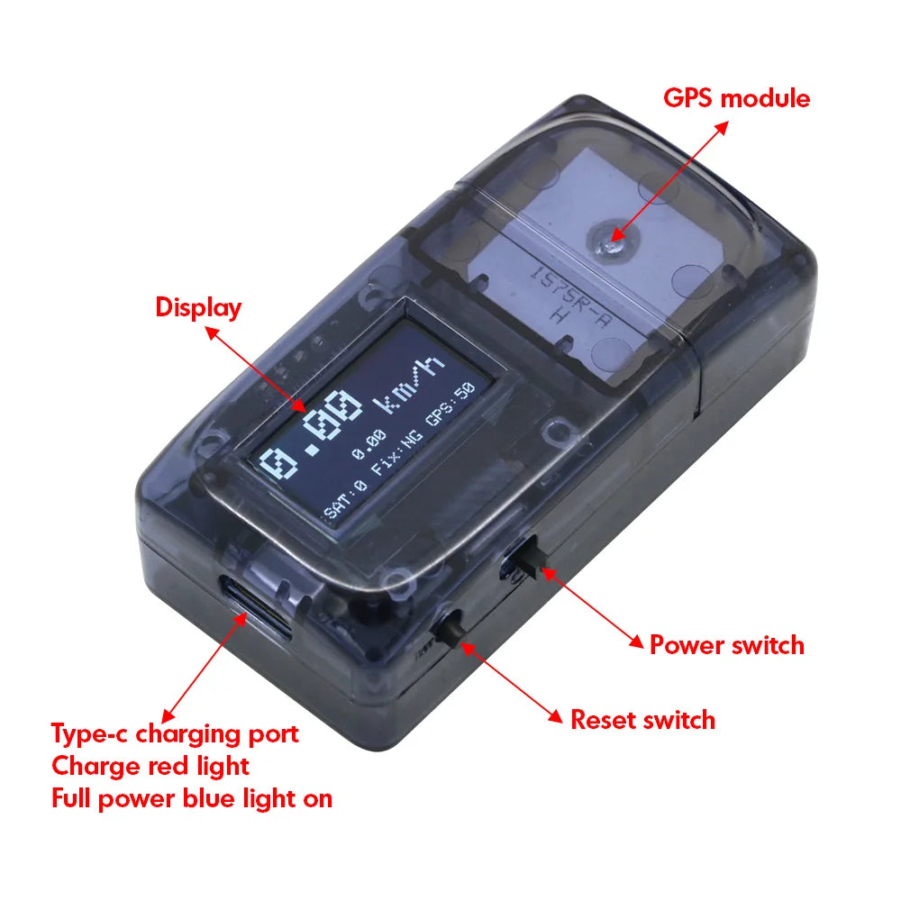 Detector Velocidad GPS ZMR (Speedometer) para Aviones RC / Drones FPV Racing Freestyle DIY